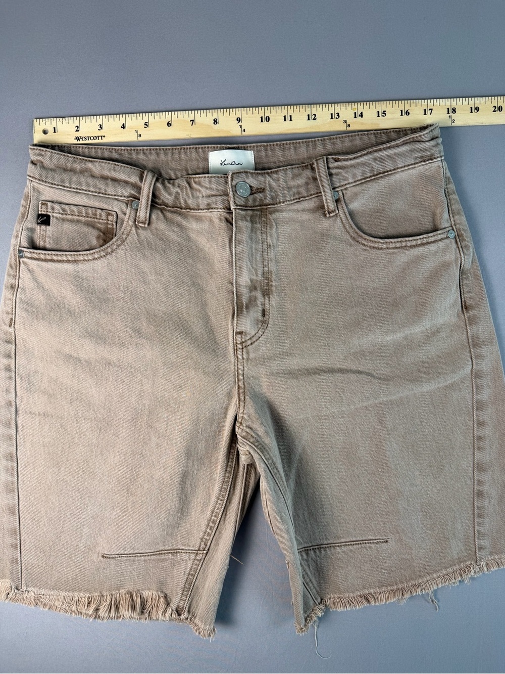 Women’s KanCan Rosanne High Rise Barrel Fit Bermuda Shorts Size 30 - Picture 6 of 12